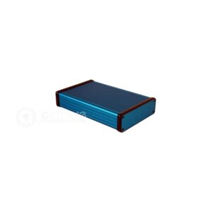 BOX ALUM BLUE 6.299"L X 4.055"W