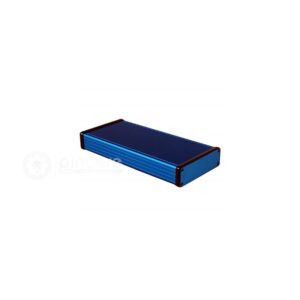 BOX ALUM BLUE 8.661"L X 4.055"W