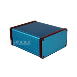 BOX ALUM BLUE 4.724"L X 4.055"W